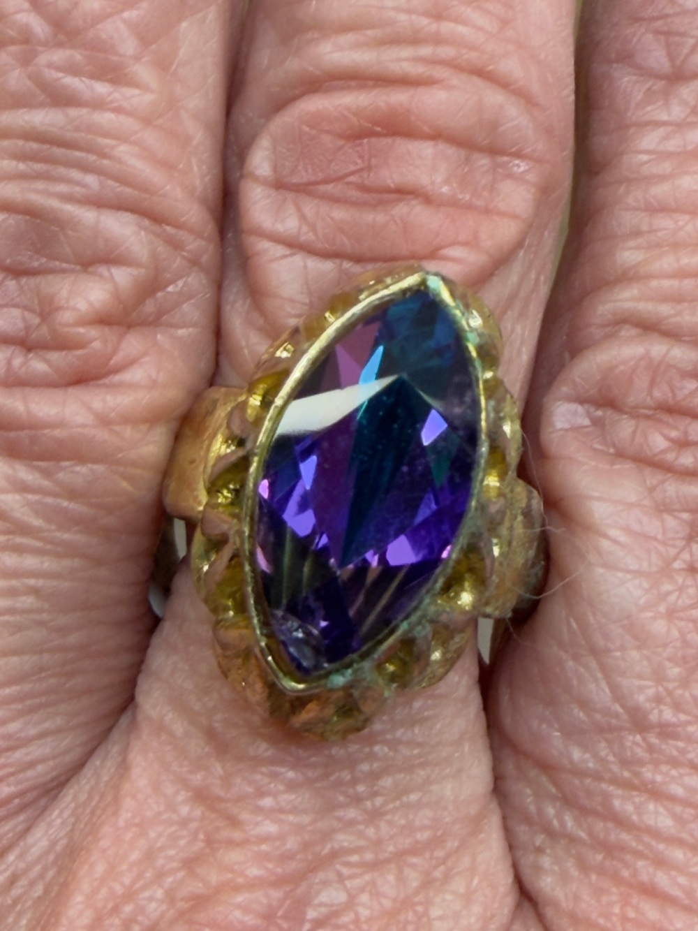 Whiting and Davis cocktail ring